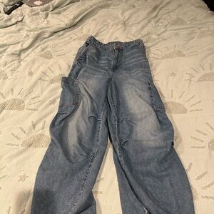 H&M Light Blue Denim Boyfriend Pants